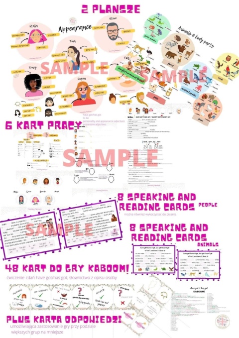 APPEARANCE - have got/ has got , TO BE, possessive adjectives, Saxon's agenitive PACK