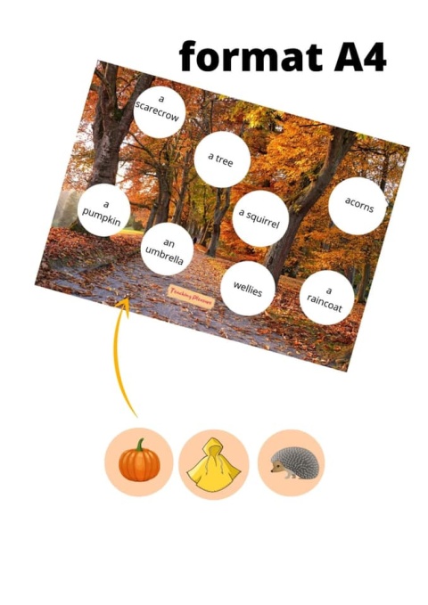 AUTUMN - vocabulary, speaking and games PACK