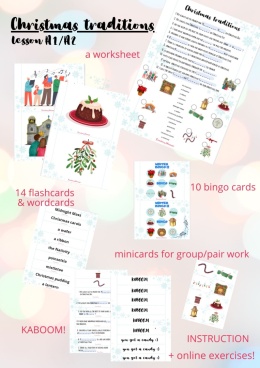 Christmas Traditions lesson [vocabulary, speaking] + online exercises