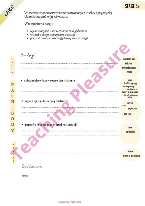 E8 WRITING BOOSTER A2+/B1