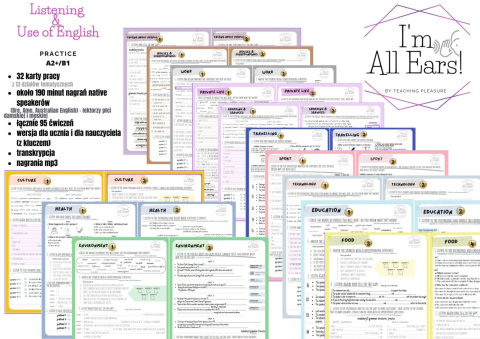 I'M ALL EARS! Listening and Use of English Practice A2+/B1