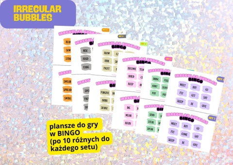 IRREGULAR VERBS BUBBLES (czasowniki nieregularne)