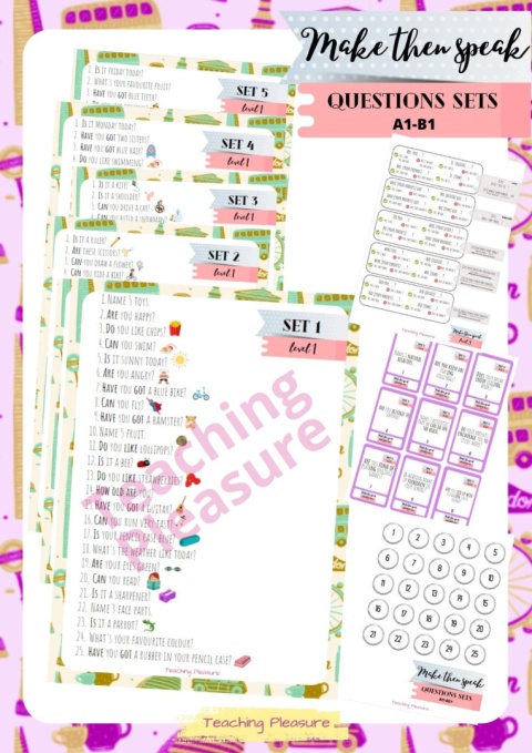 MAKE THEM SPEAK! speaking cards LEVELS 1-5