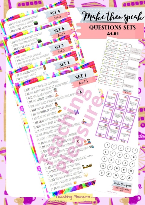 MAKE THEM SPEAK! speaking cards LEVELS 1-5