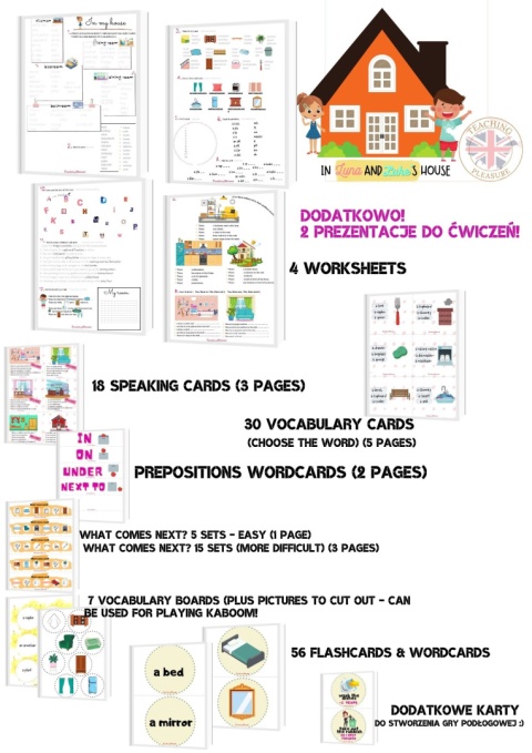 In Luna and Luke's House PLUS - VOCABULARY, SPEAKING and GAMES