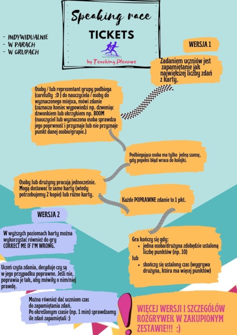 SPEAKING RACE TICKETS