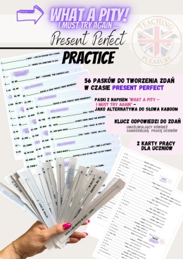 WHAT A PITY - Present Perfect - game & worksheet
