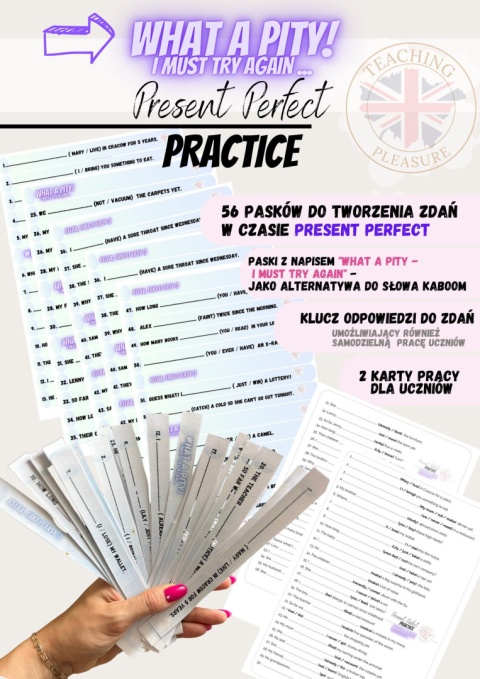 WHAT A PITY - Present Perfect - game & worksheet