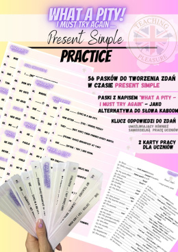 WHAT A PITY - Present Simple - game & worksheet